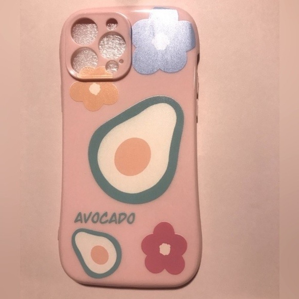 Avocado mauve pink iPhone 13 pro max case